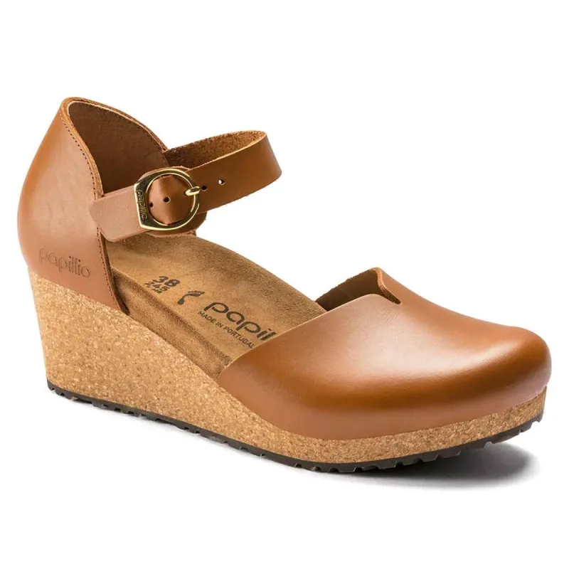 Birkenstock Women's Mary Leather Ginger Brown Sandals made by Birkenstock