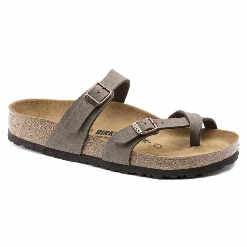 Birkenstock Women's Mayari Birkibuc Mocha Sandals made by Birkenstock