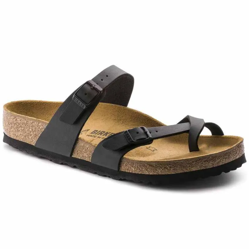 Birkenstock Women's Mayari Birko-Flor Black Sandals made by Birkenstock