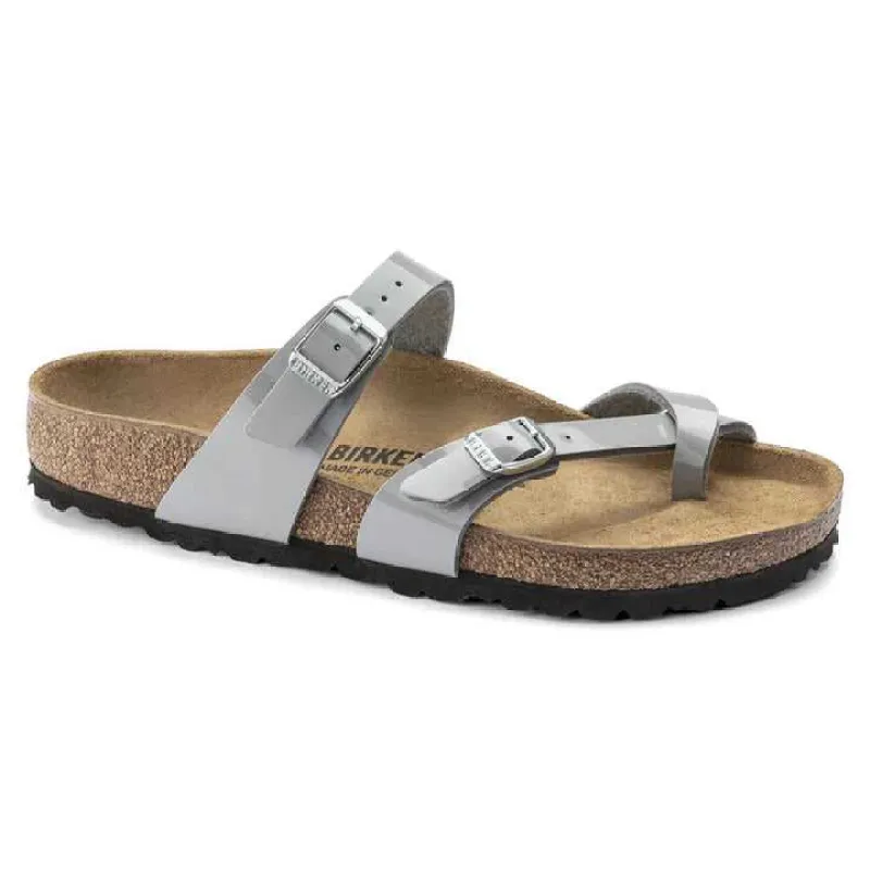 Birkenstock Women's Mayari Birko-Flor Patent Alloy Sandals made by Birkenstock