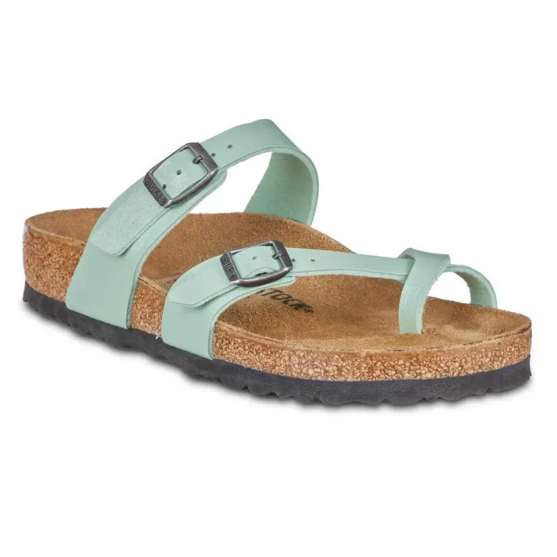 Birkenstock Women's Mayari Birko-Flor Graceful Matcha Sandals made by Birkenstock