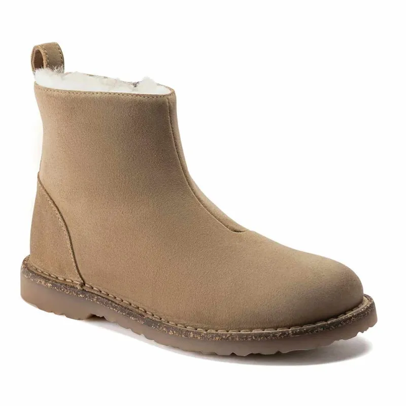 Birkenstock Women's Melrose Shearling Suede Leather Ginger Booties made by Birkenstock