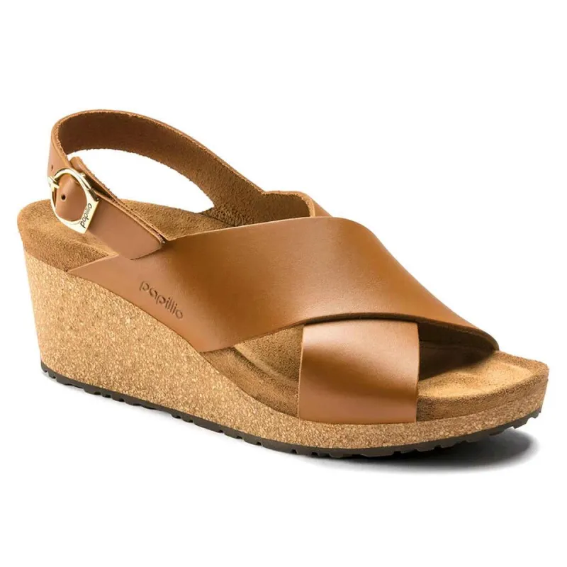 Birkenstock Women's Papillio Samira Natural Leather Sandals made by Birkenstock