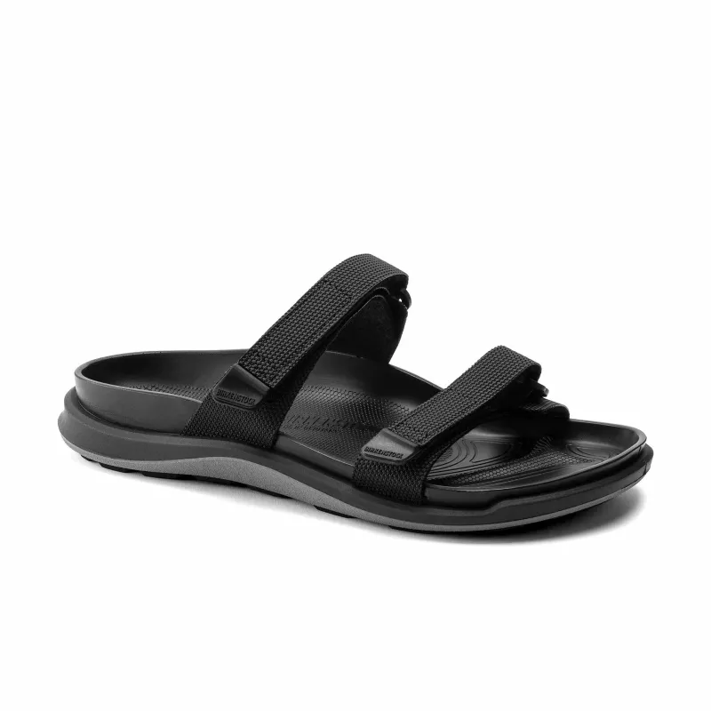Birkenstock Women's Sahara Birko-Flor Futura Black Sandals made by Birkenstock