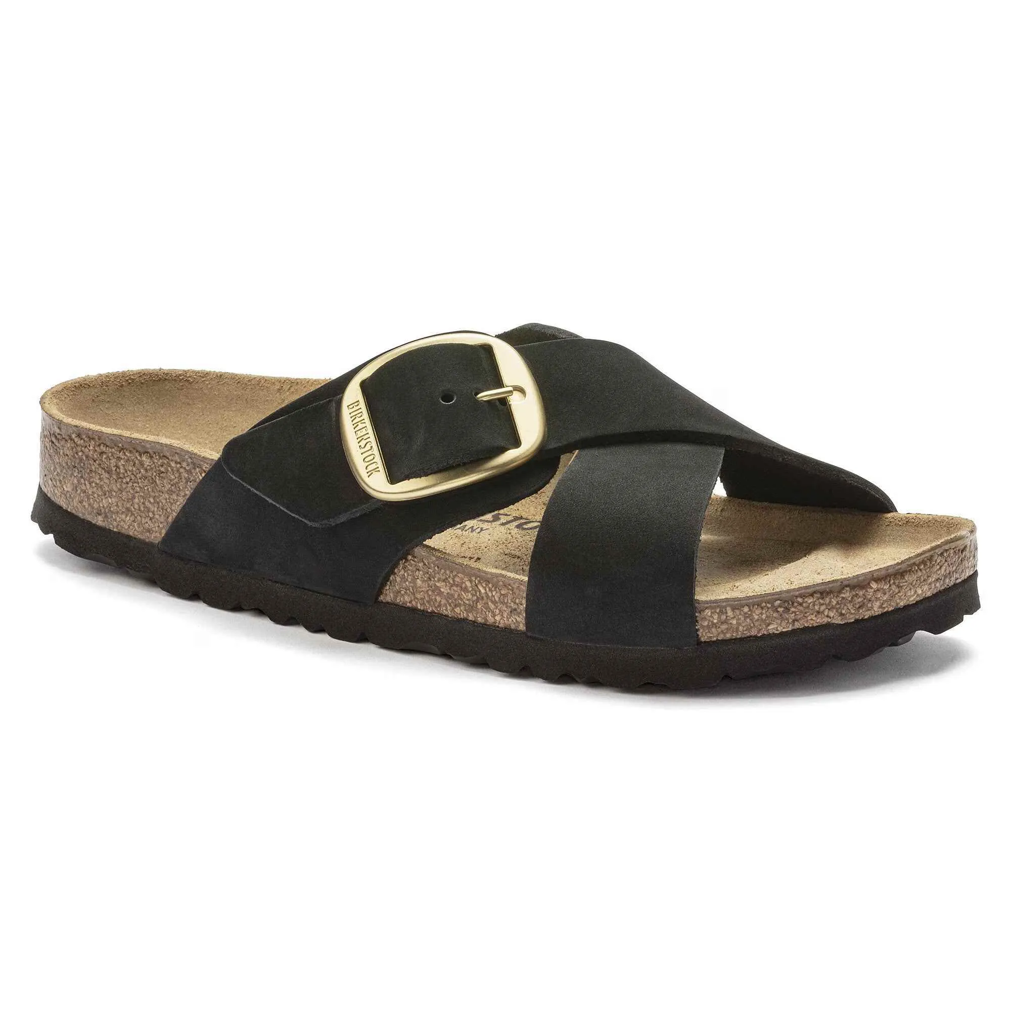 Birkenstock Women's Siena Big Buckle Black Sandals sold by Zulily