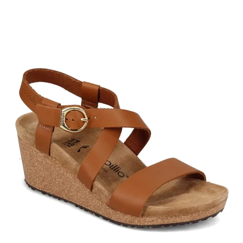 Birkenstock Women's Sibyl Papillio Leather Ginger Brown Sandals made by Birkenstock