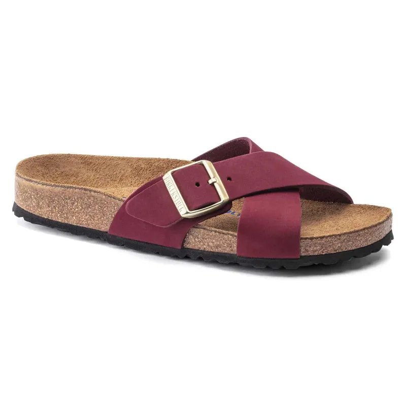 Birkenstock Women's Siena Soft Footbed Nubuck Sandals made by Birkenstock