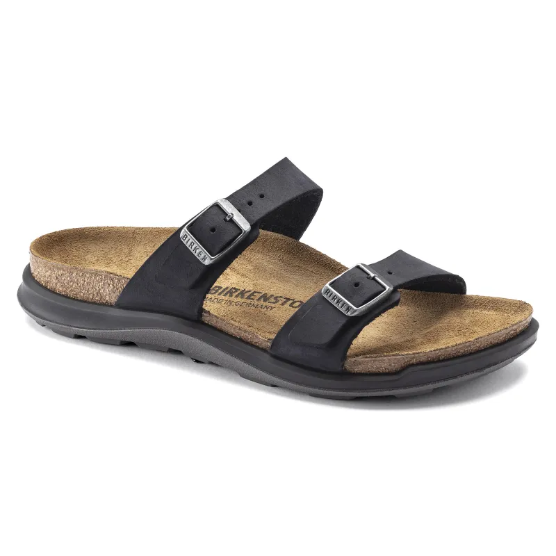 Birkenstock Women's Sierra Oiled Leather Black Sandals made by Birkenstock