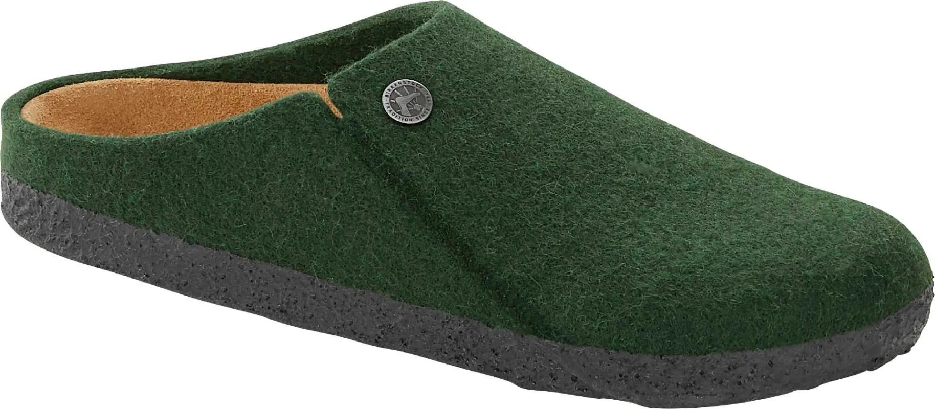 Birkenstock Women's Zermatt Rivet Felt Forest Green Clogs made by Birkenstock