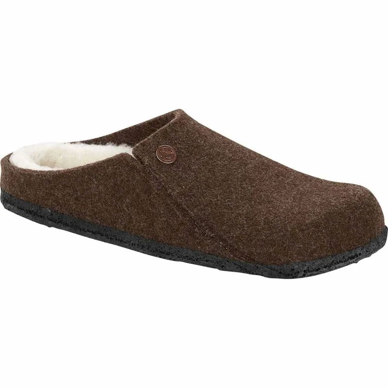 Birkenstock Zermatt Shearling Wool Felt Mocha made by Birkenstock