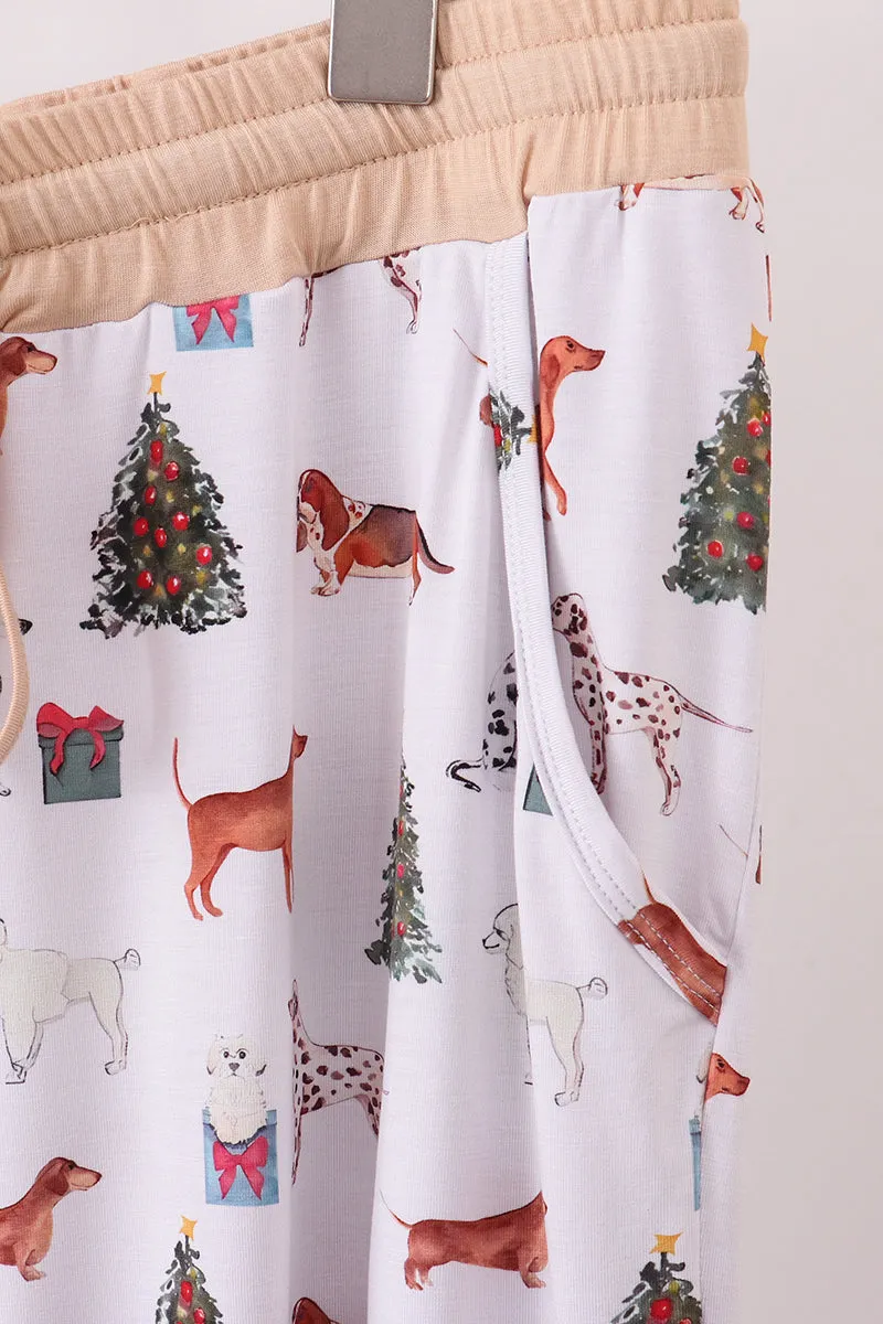 Christmas tree animal adult bamboo pajamas pants sold by Zulily product image thumbnail 3