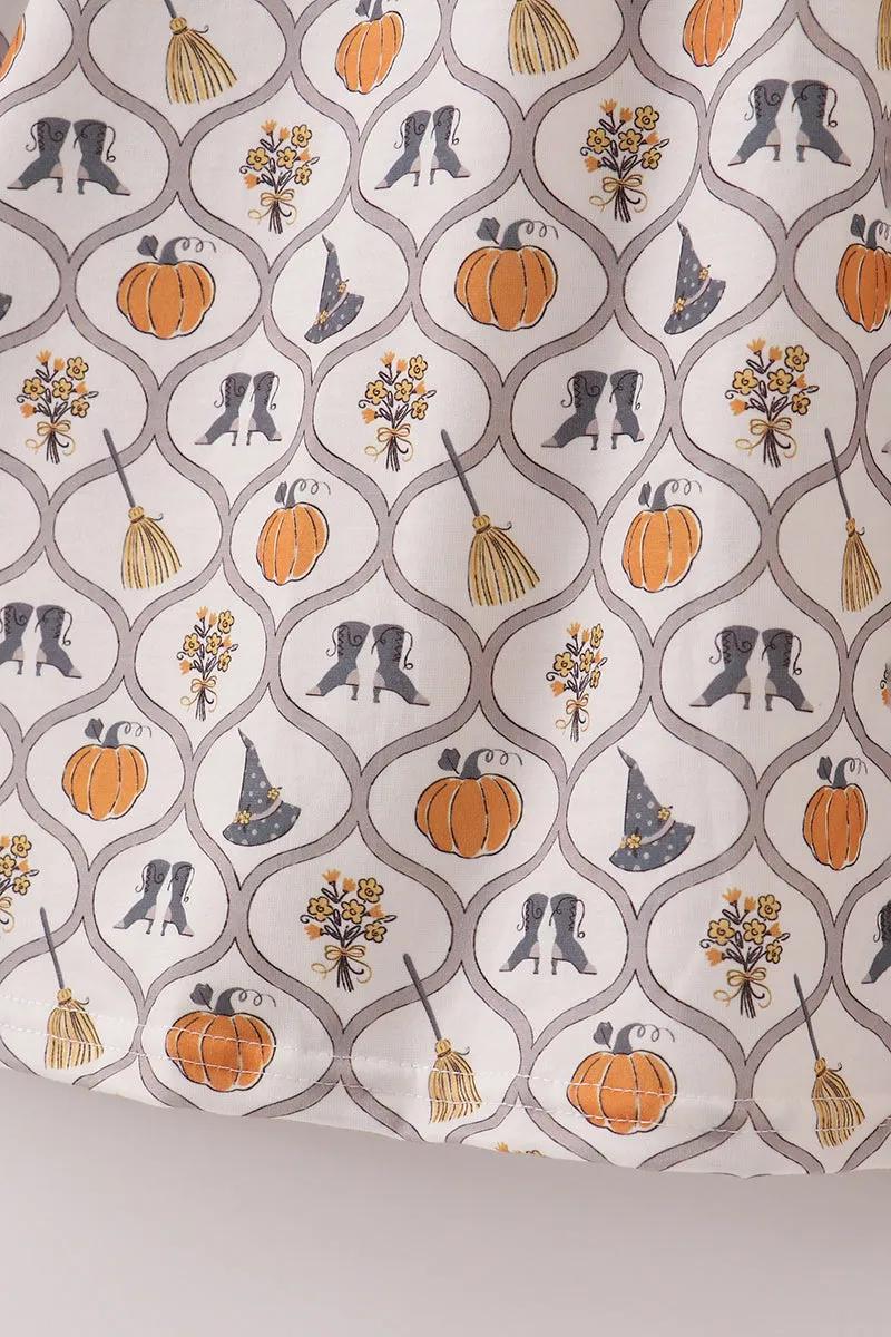 Witch pumpkin print mom dress sold by Zulily product image thumbnail 4