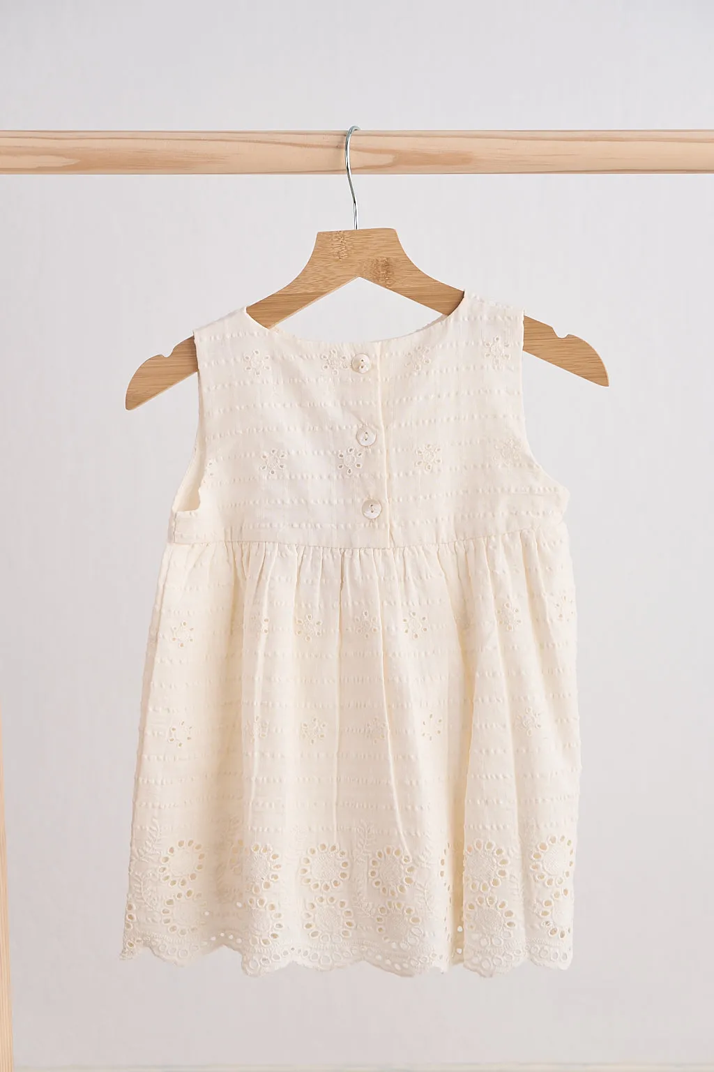 White hand embroidery lace dress sold by Zulily product image thumbnail 5