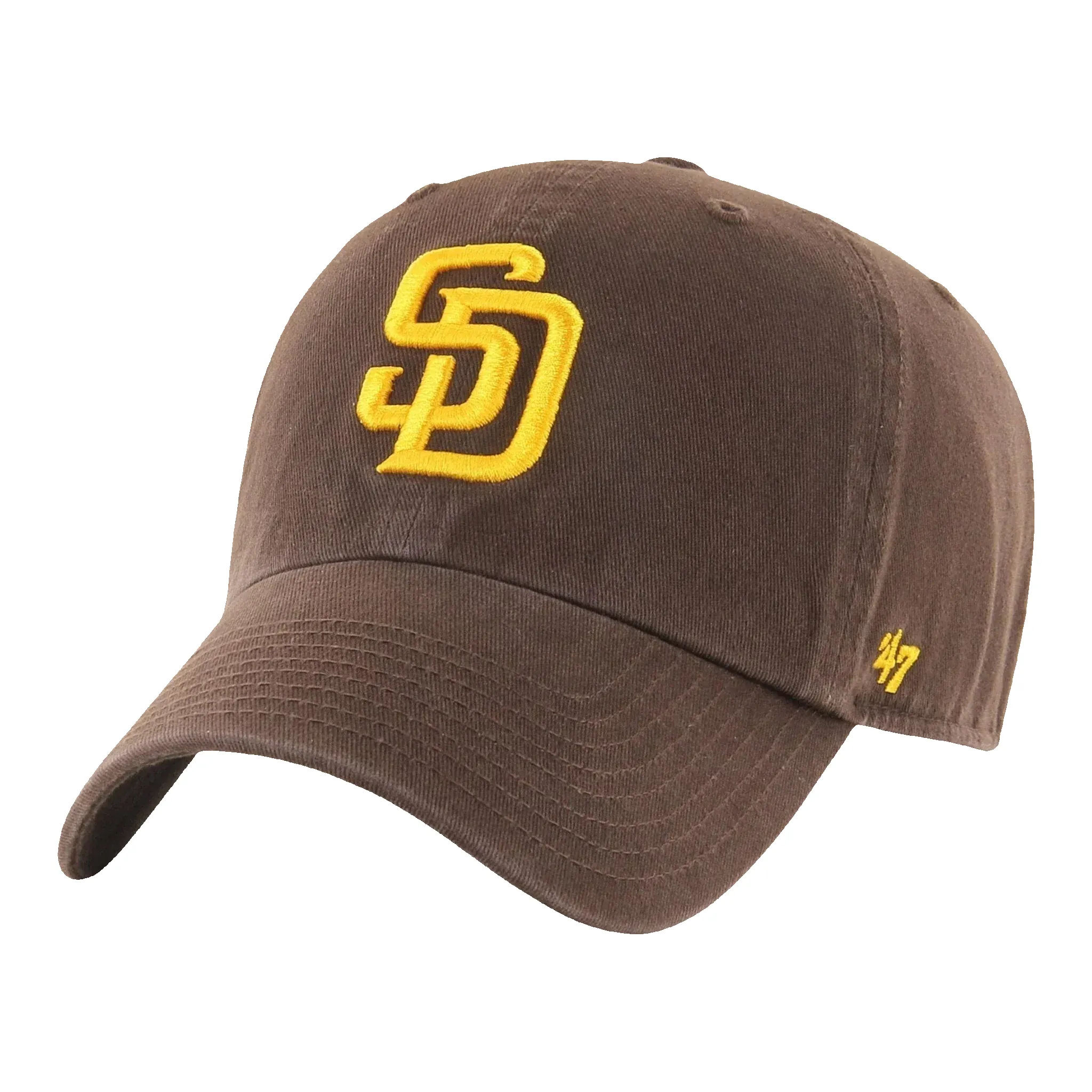47 Brand Clean Up San Diego Padres Strapback Hat — Brown Adjustable Cap sold by Zulily