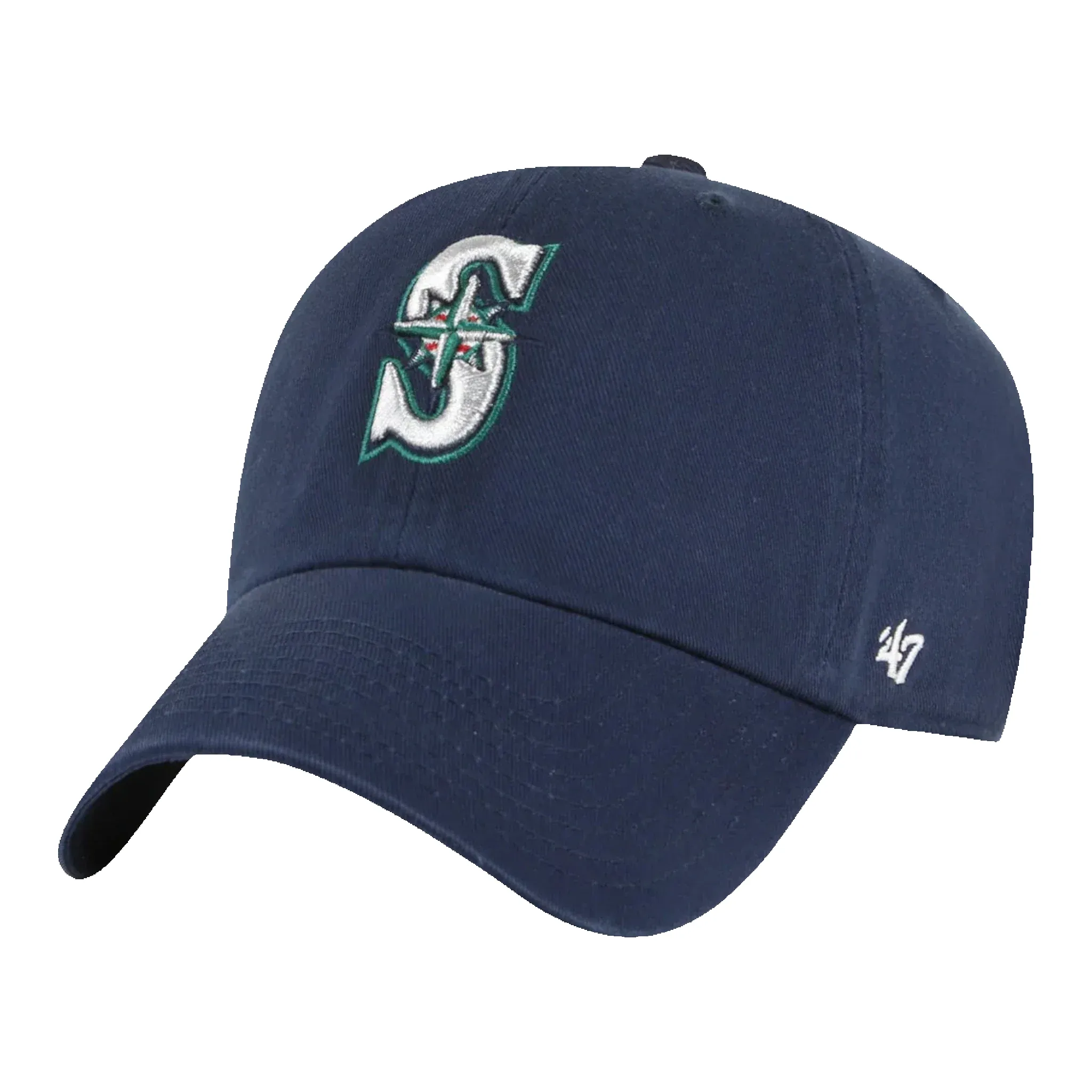 47 Brand Clean Up Seattle Mariners Strapback Hat — Navy Adjustable Cap sold by Zulily