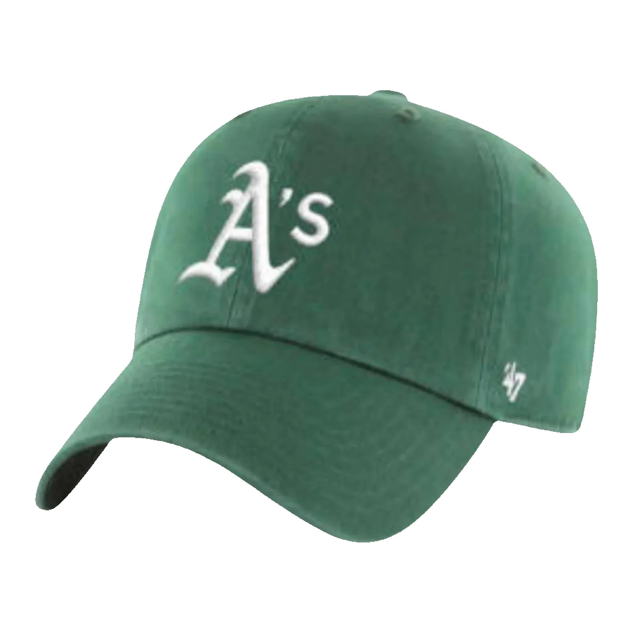 47 Brand Clean Up Athletics Arched Logo Strapback Hat — Dark Green Adjustable Cap sold by Zulily
