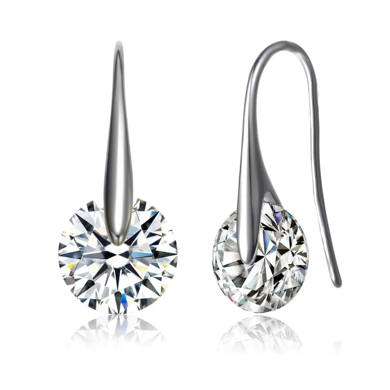 Stylish Solitaire Drop Earrings made by Zulily