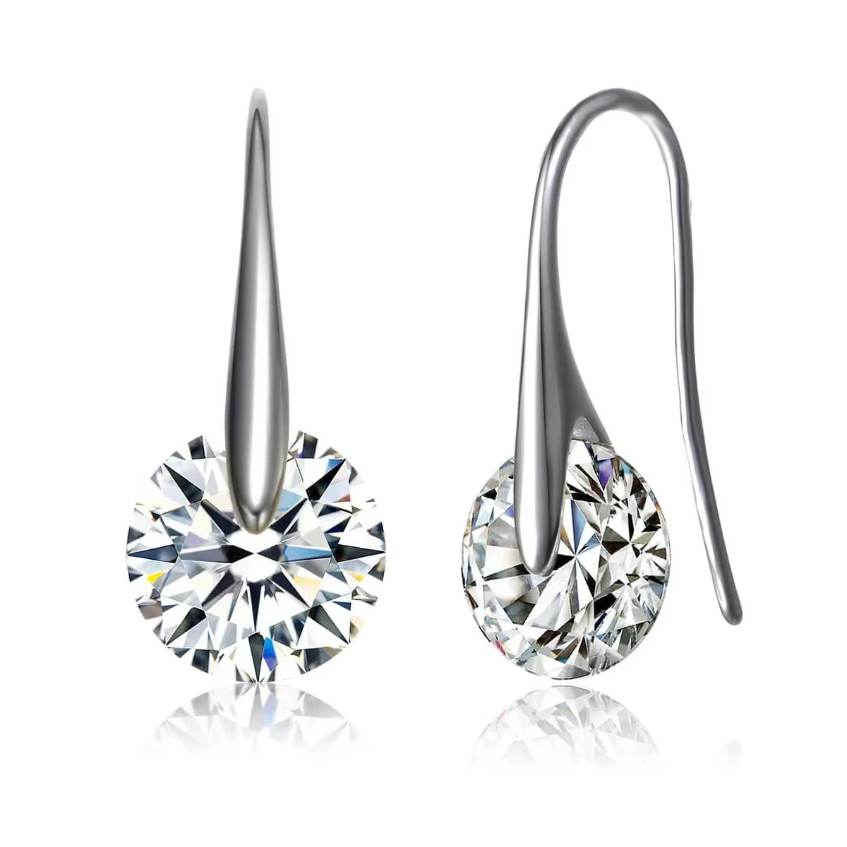Stylish Solitaire Drop Earrings sold by Zulily