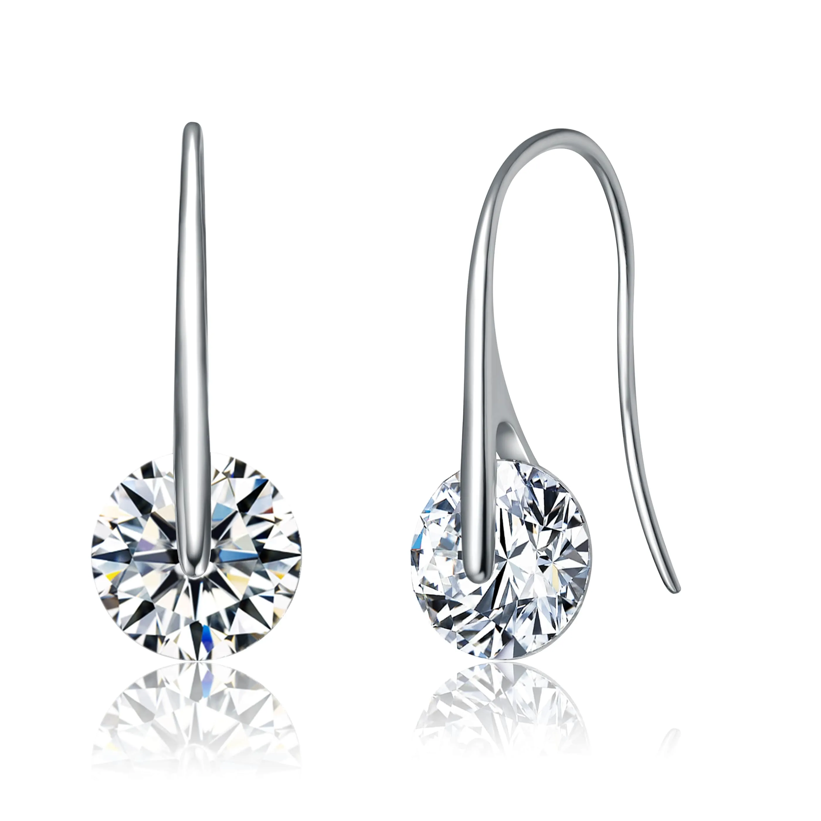 Stylish Solitaire Drop Earrings sold by Zulily product image thumbnail 2