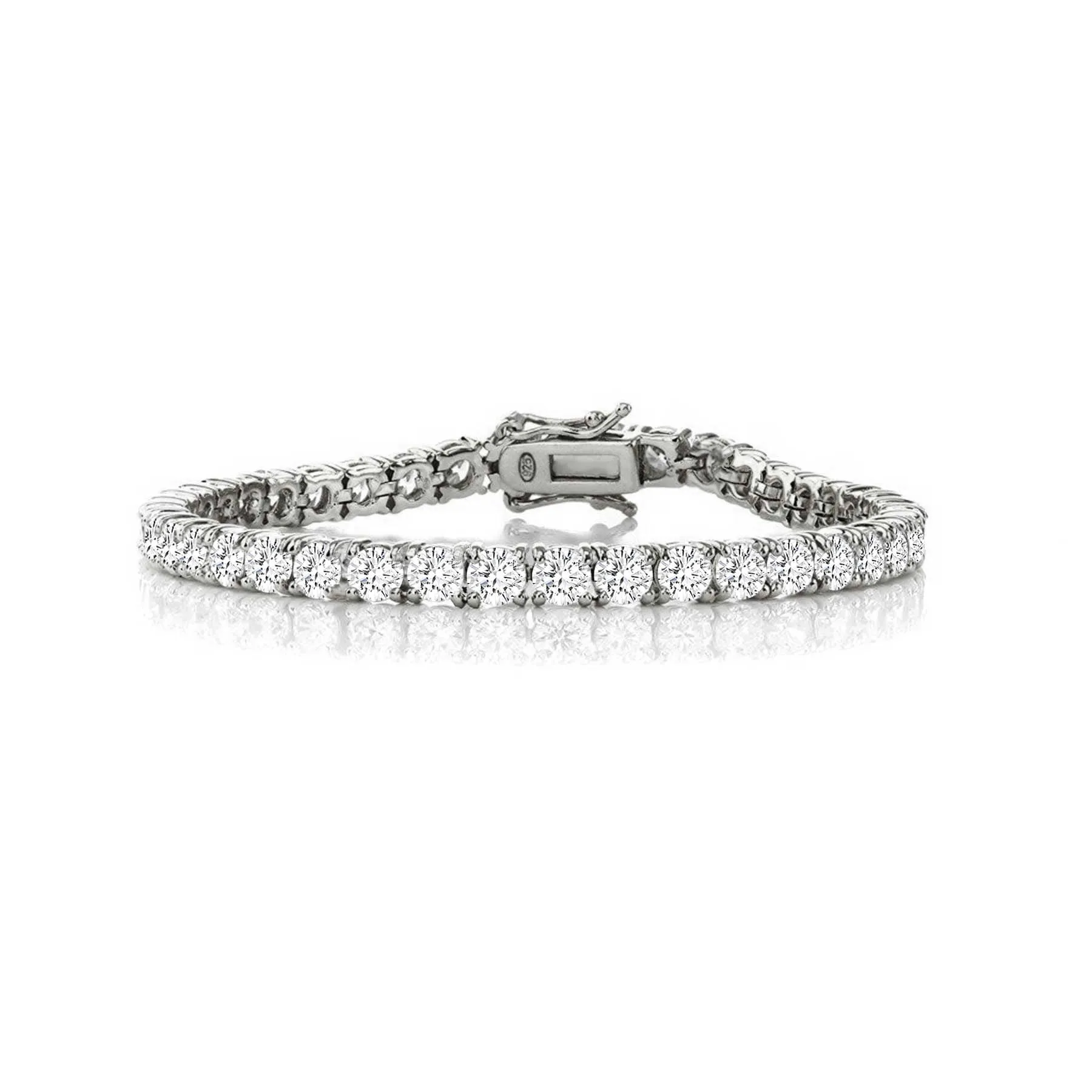 4MM Tennis Bracelet with Clear Cubic Zirconia sold by Zulily product image thumbnail 2