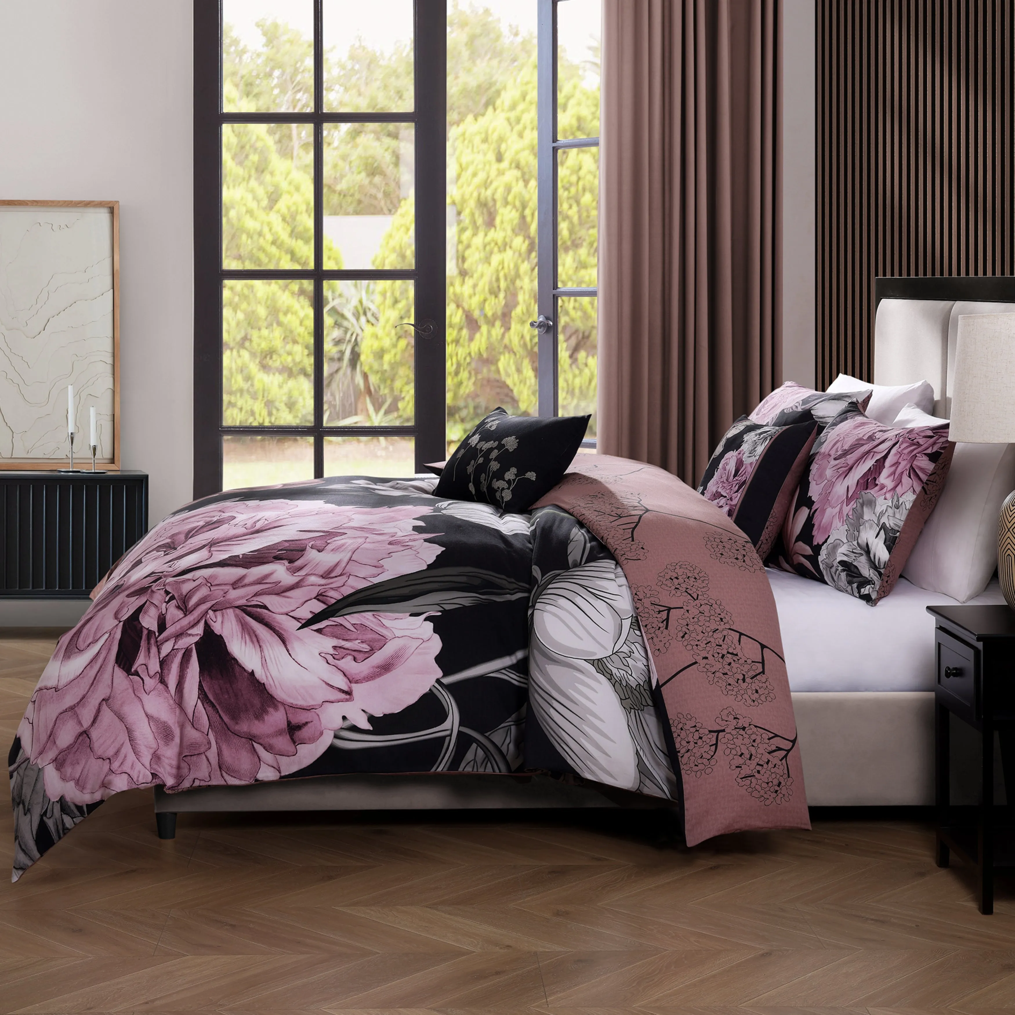 Bebejan Midnight Meadow 5 Piece Reversible Comforter Set sold by Zulily product image thumbnail 2