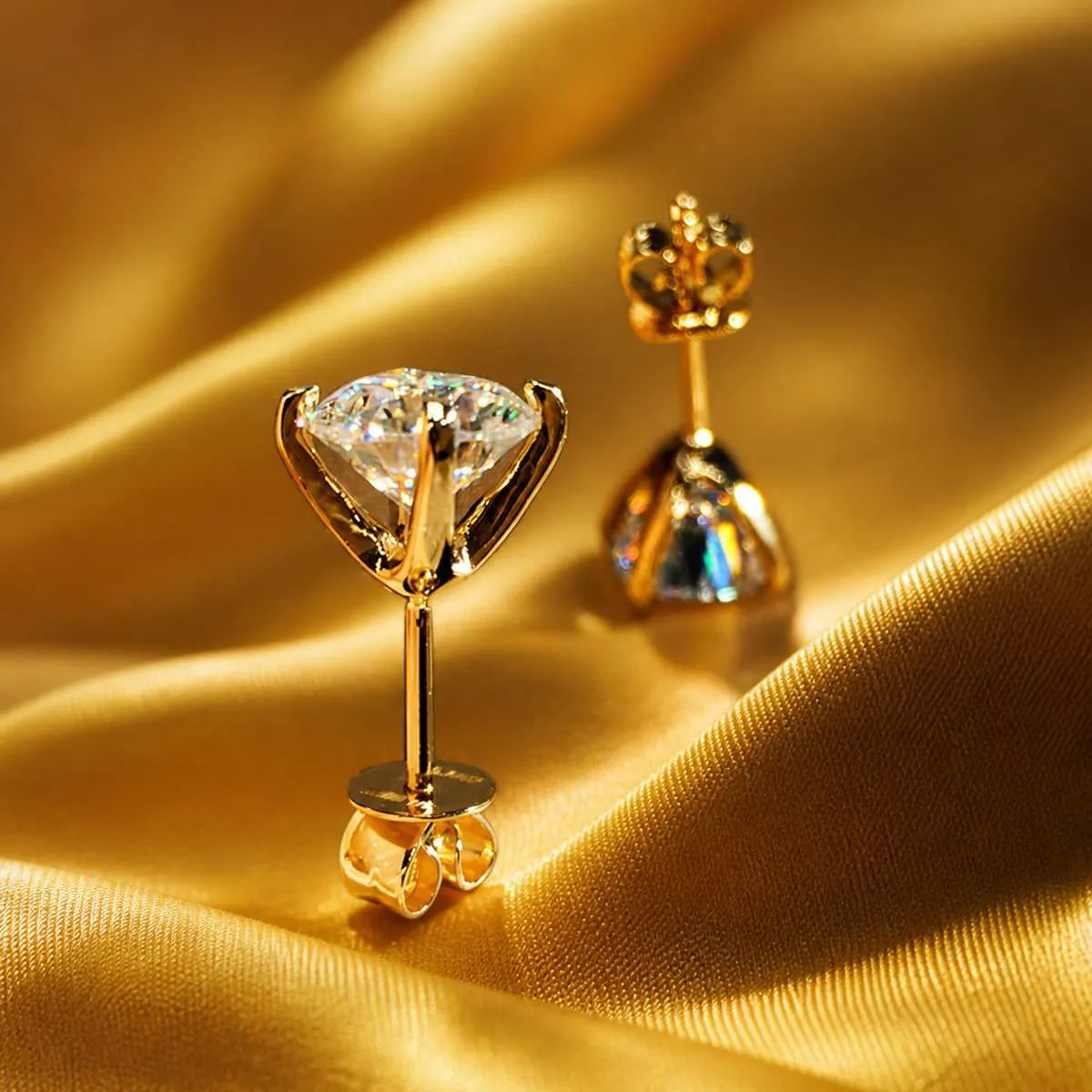2 CTW Diamond Round 925 Sterling Silver Stud Earrings For Women sold by Zulily product image thumbnail 4