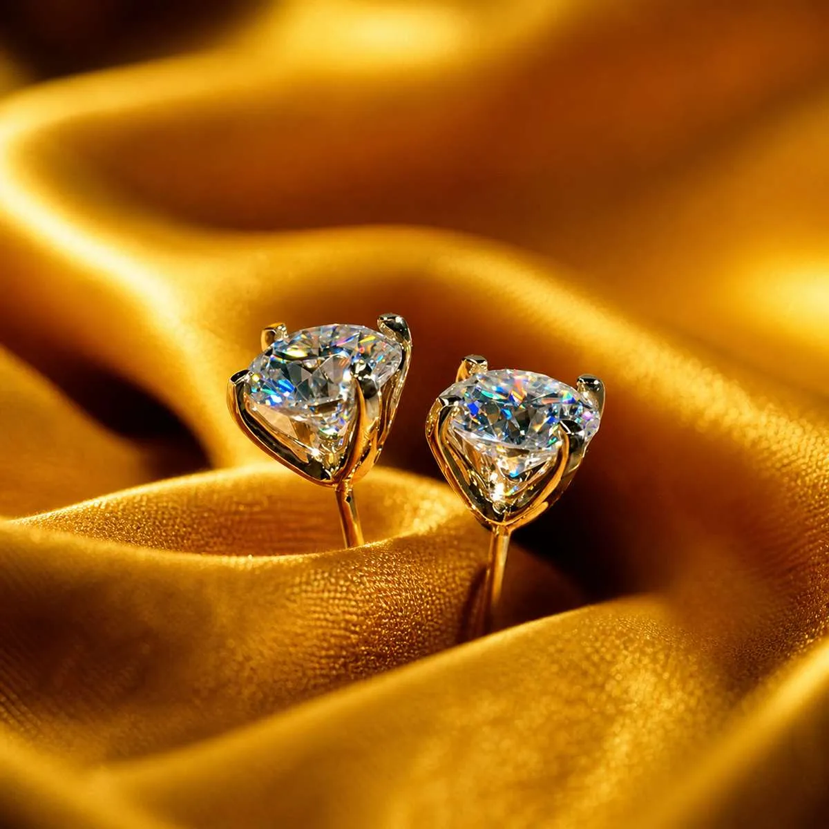 2 CTW Diamond Round 925 Sterling Silver Stud Earrings For Women sold by Zulily product image thumbnail 5