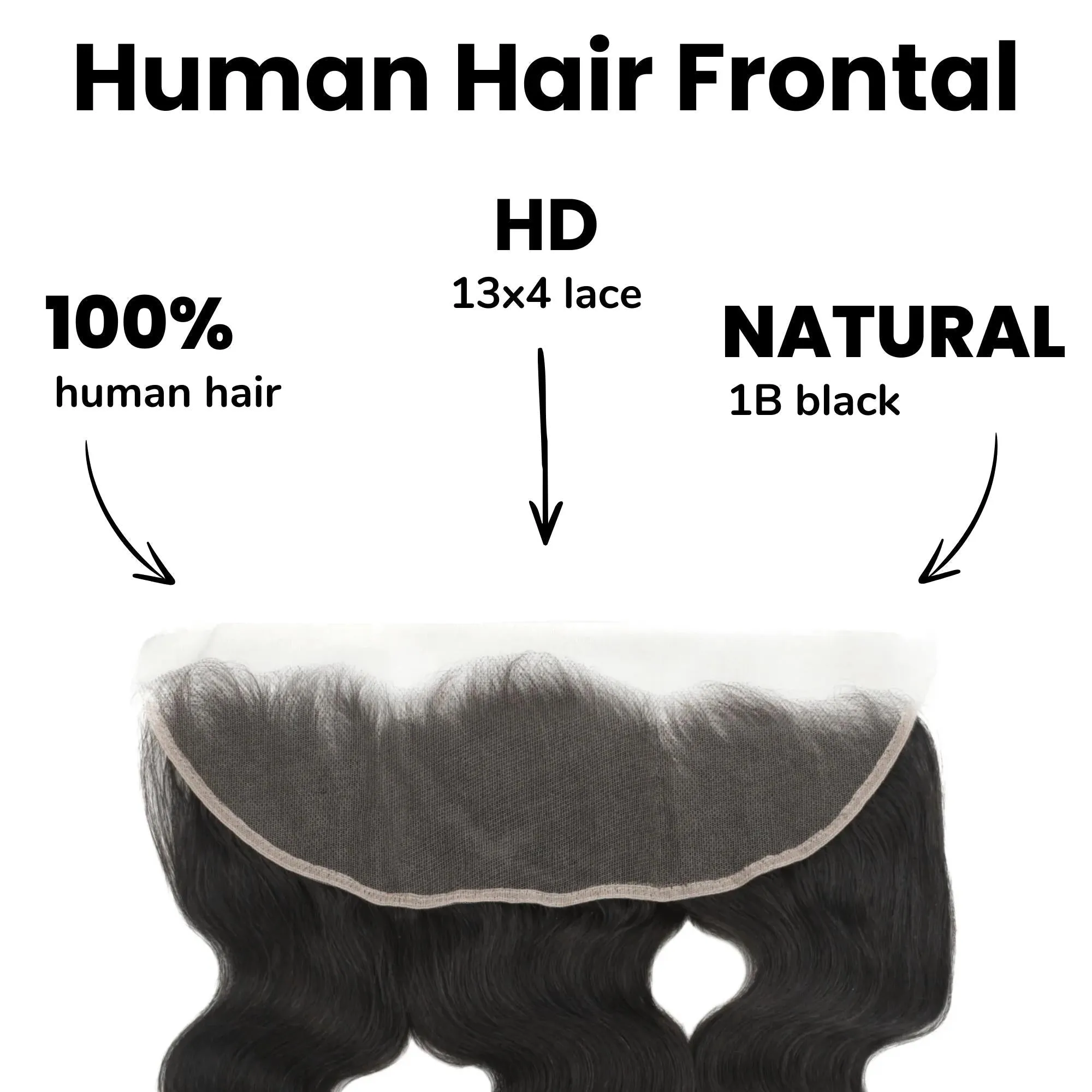 Brazilian Body Wave 13x4 HD Lace Human Hair Frontal sold by Zulily product image thumbnail 2