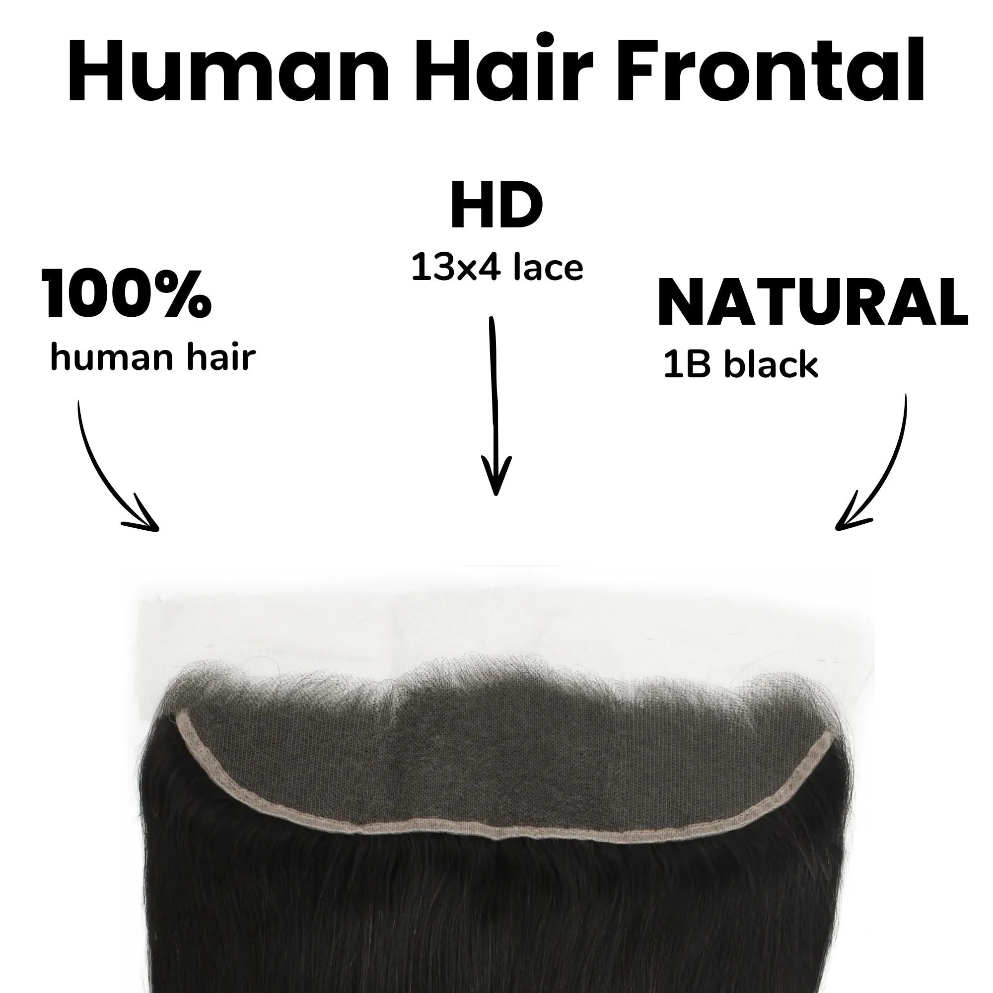 Brazilian Straight 13x4 HD Lace Human Hair Frontal sold by Zulily product image thumbnail 2