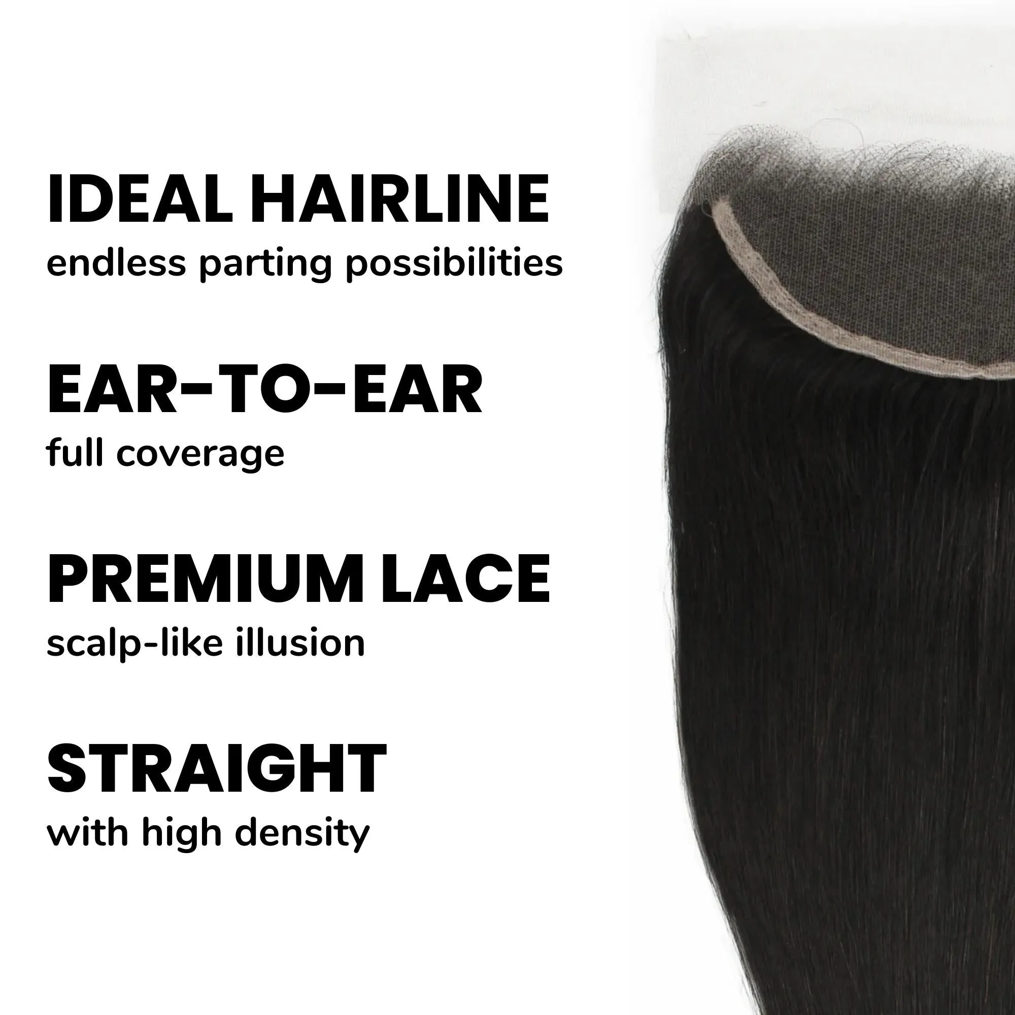 Brazilian Straight 13x4 HD Lace Human Hair Frontal sold by Zulily product image thumbnail 3