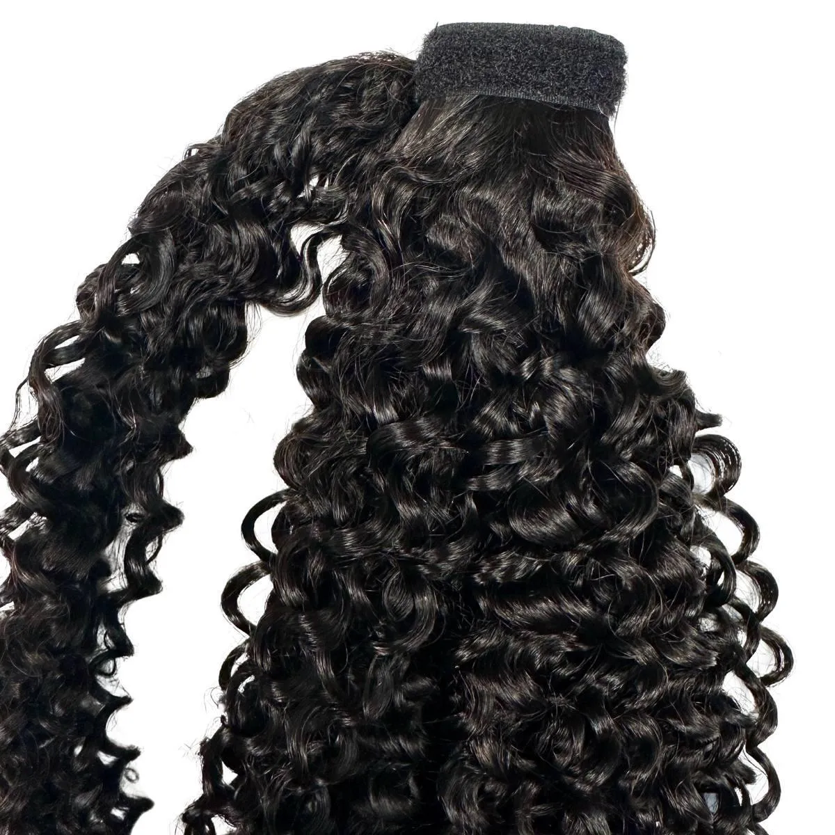 Kinky Curly 100% Human Hair Ponytail Extension sold by Zulily product image thumbnail 4