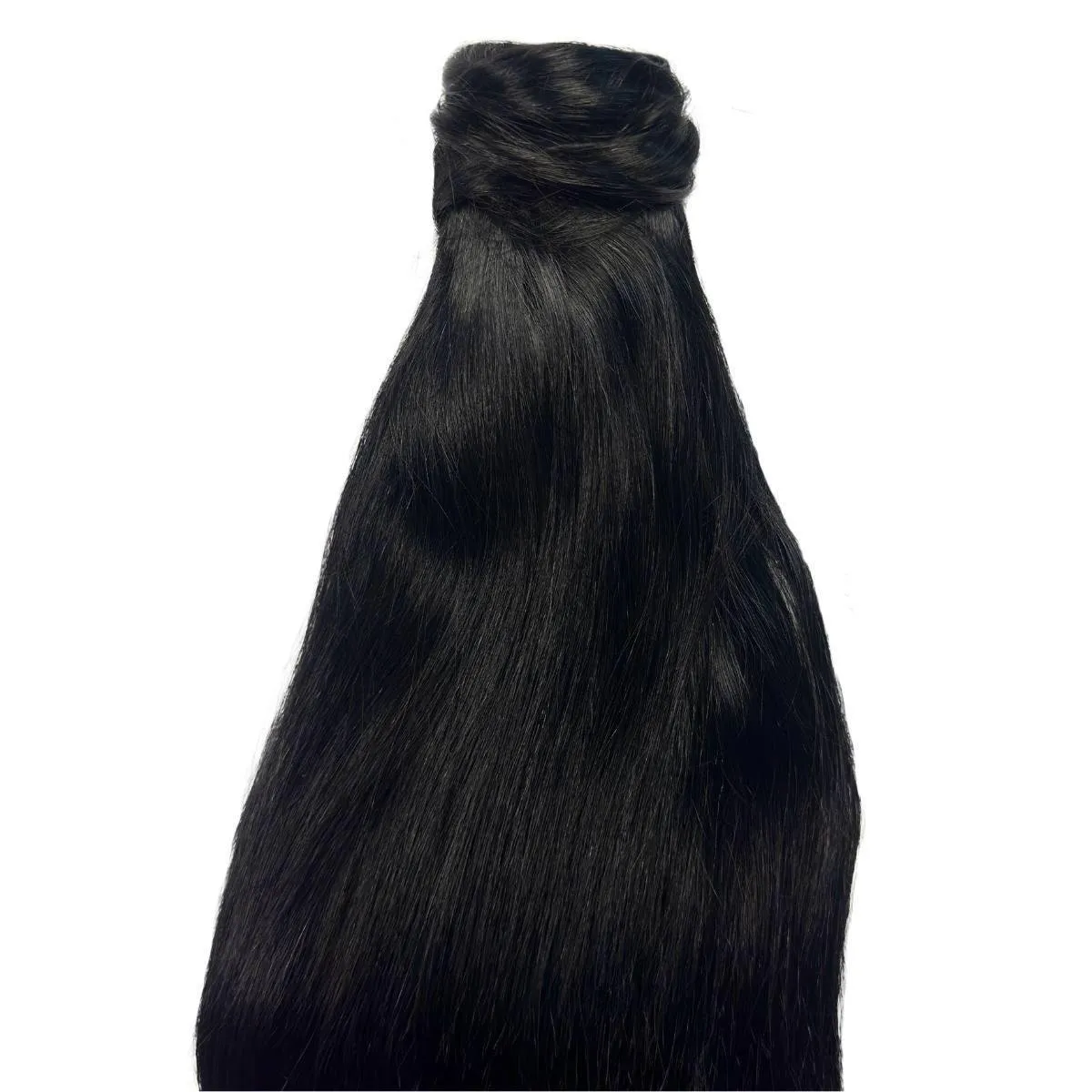 Jet Black 100% Human Hair Ponytail Extension sold by Zulily product image thumbnail 3