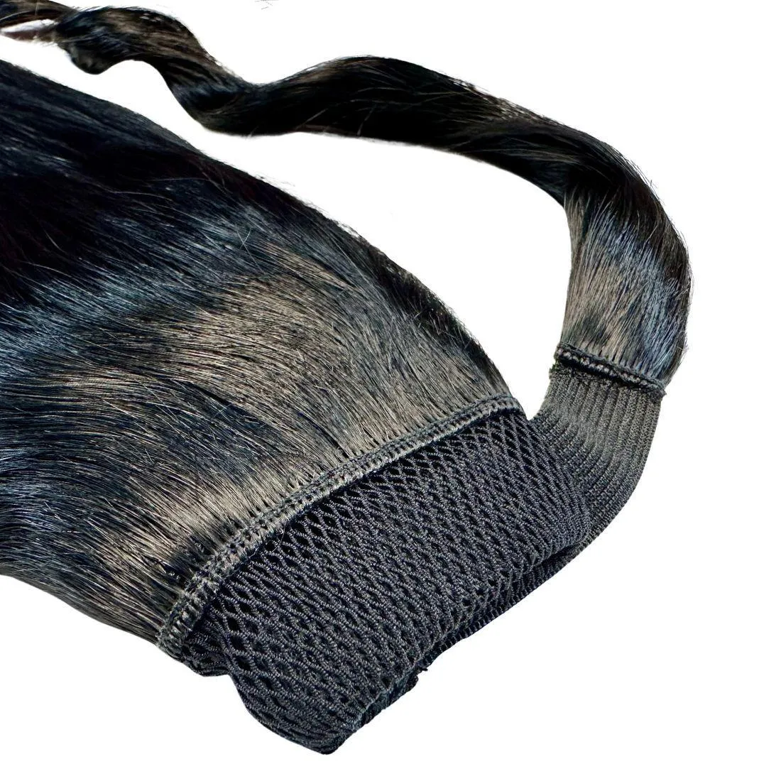 Jet Black 100% Human Hair Ponytail Extension sold by Zulily product image thumbnail 4