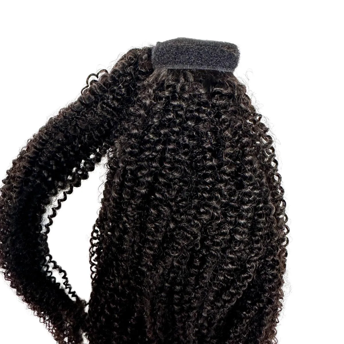 Afro Kinky Curly 100% Human Hair Ponytail Extension sold by Zulily product image thumbnail 4