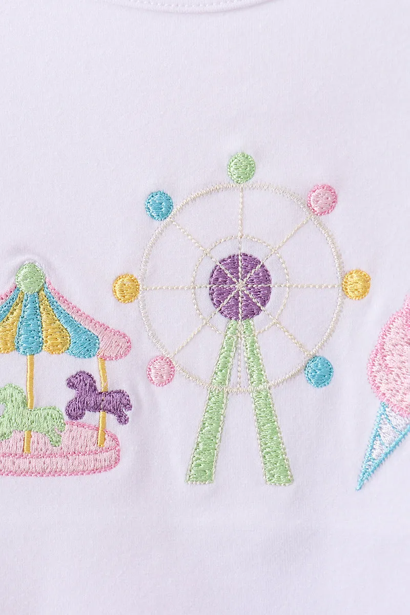 Carousel Embroidered Skorts Set sold by Zulily product image thumbnail 2