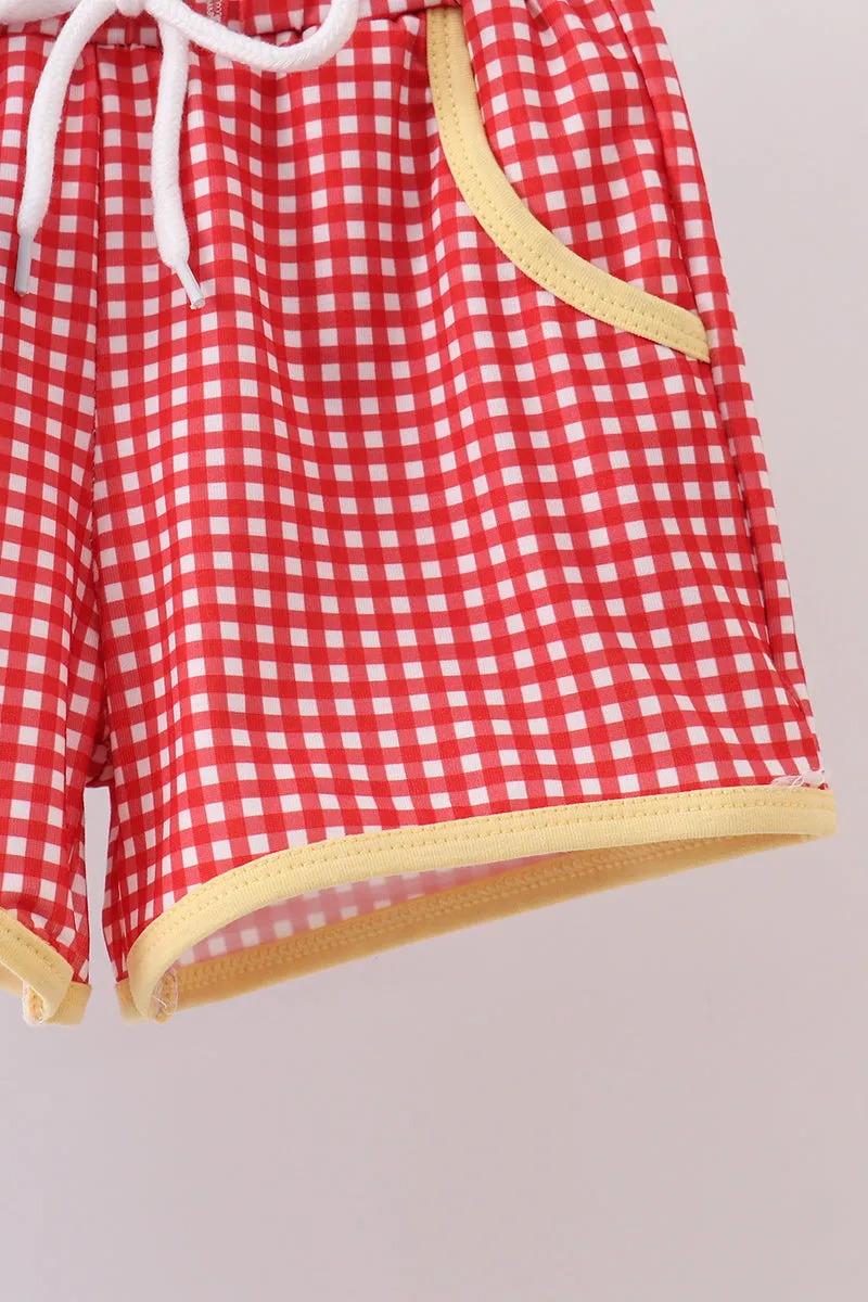 Blue Carousel Embroidered Shorts Set sold by Zulily product image thumbnail 4