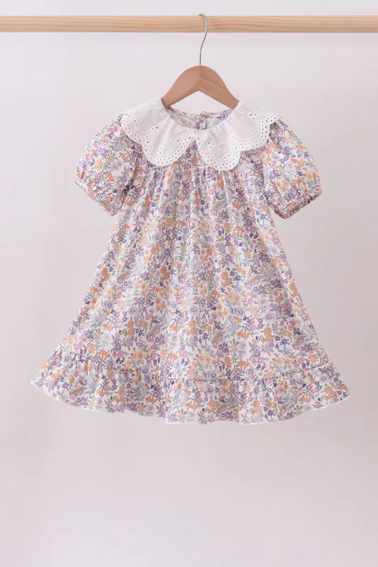 Red Floral Lace Ruffle Dress made by Zulily