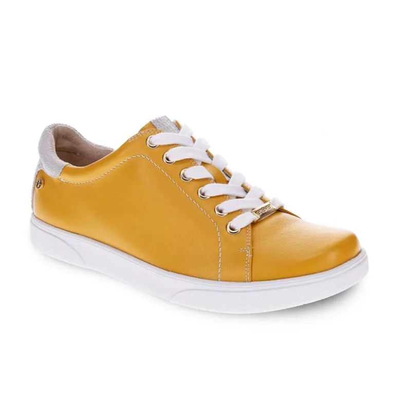 Limoges Lace-Up Casual Sneaker - Mustard French made by Zulily