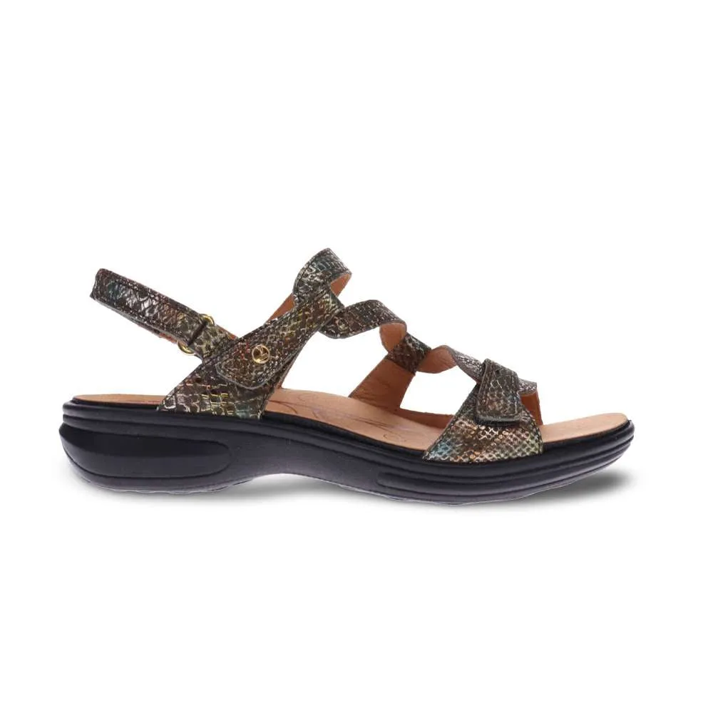 Emerald Adjustable Sandal - Peacock Python sold by Zulily product image thumbnail 2