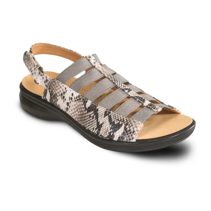 Olympia Elastic Sandal - Natural Snake made by Zulily