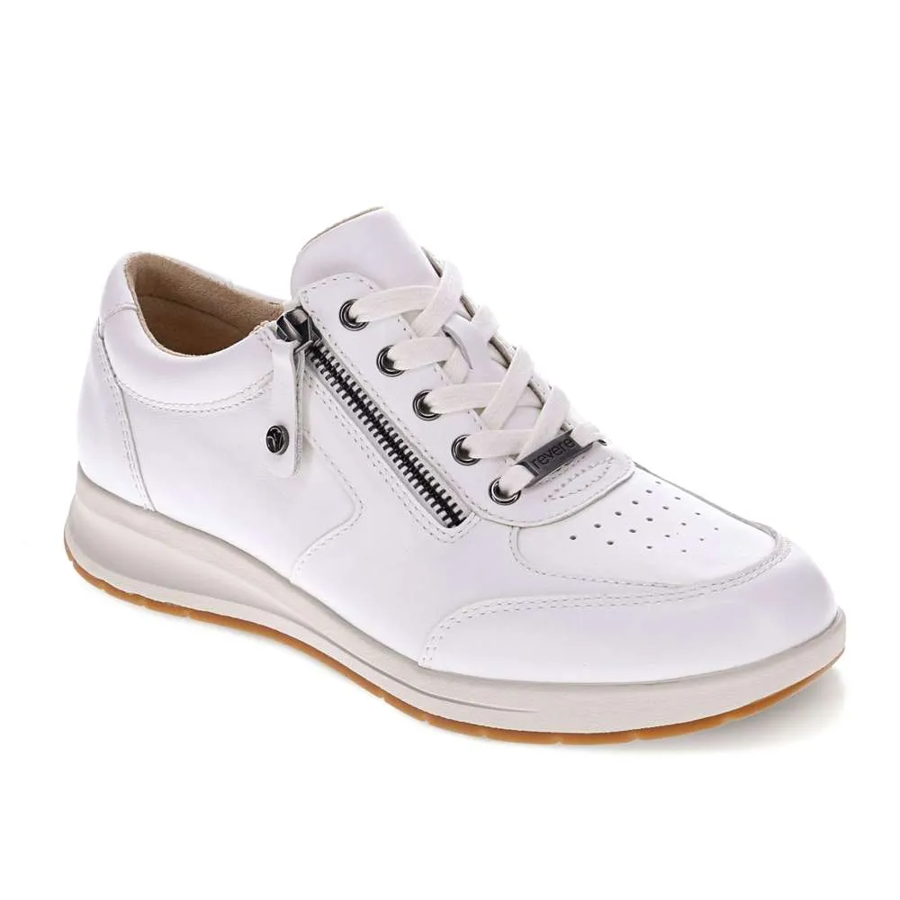 Boston Zip Casual Sneaker - White Perf sold by Zulily