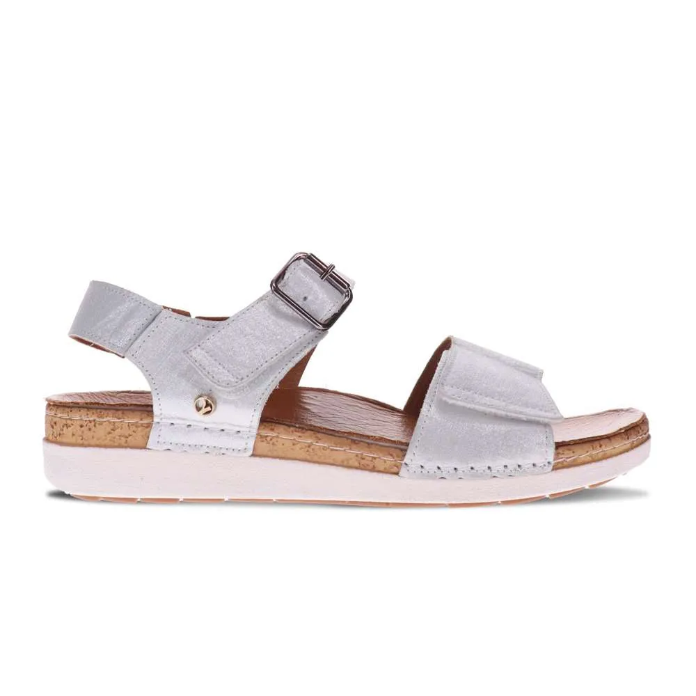 Georgia Back Strap Sandal - White Linen sold by Zulily product image thumbnail 2