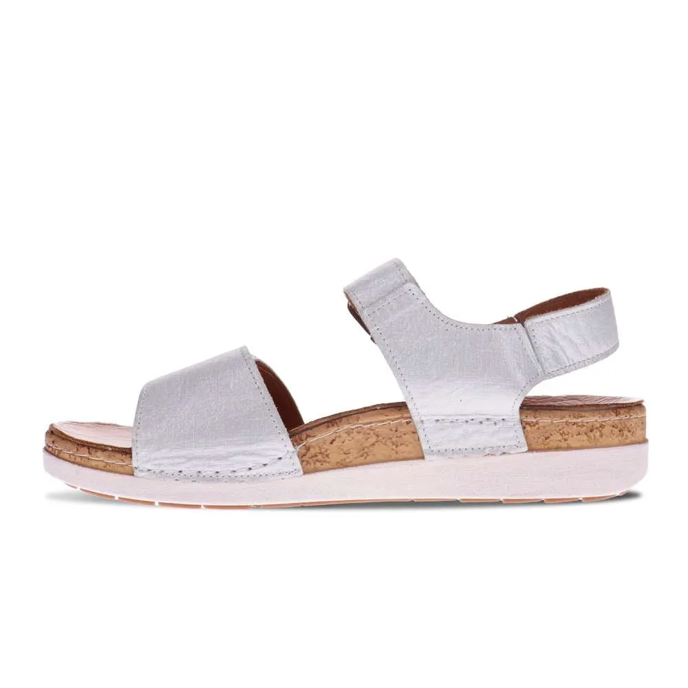 Georgia Back Strap Sandal - White Linen sold by Zulily product image thumbnail 3