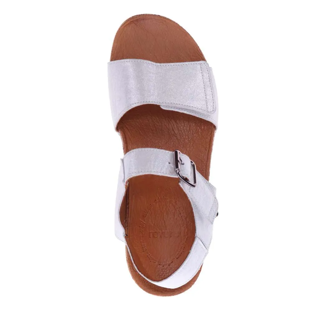 Georgia Back Strap Sandal - White Linen sold by Zulily product image thumbnail 4