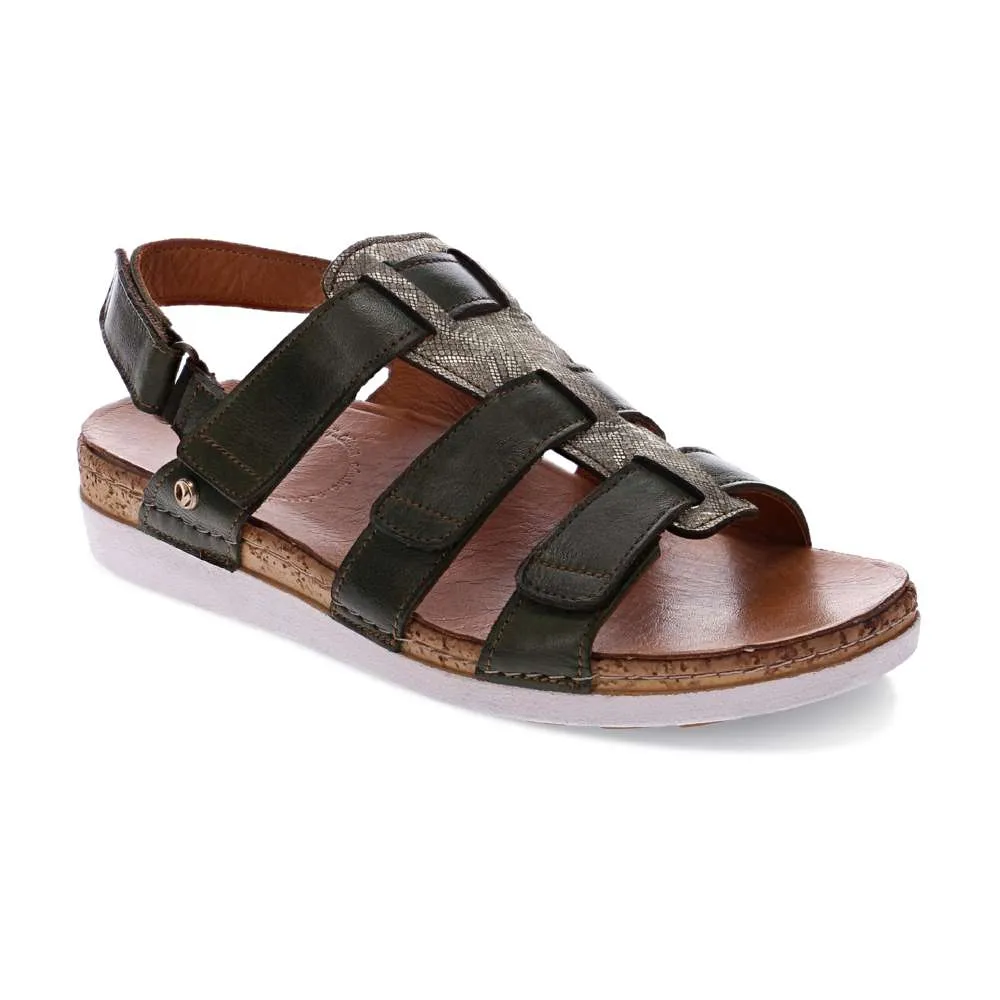 Santorini Gladiator Sandal - Khaki sold by Zulily