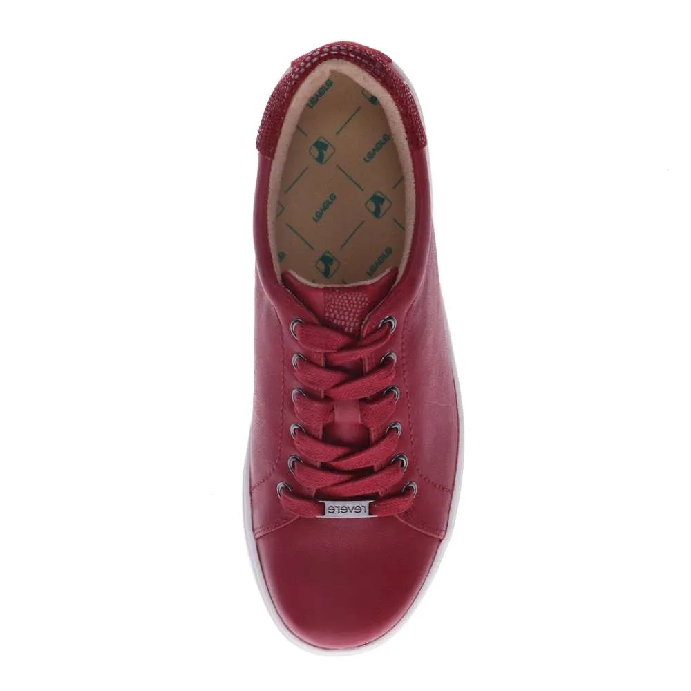 Limoges Lace-Up Casual Sneaker - Cherry French/Lizard sold by Zulily product image thumbnail 4