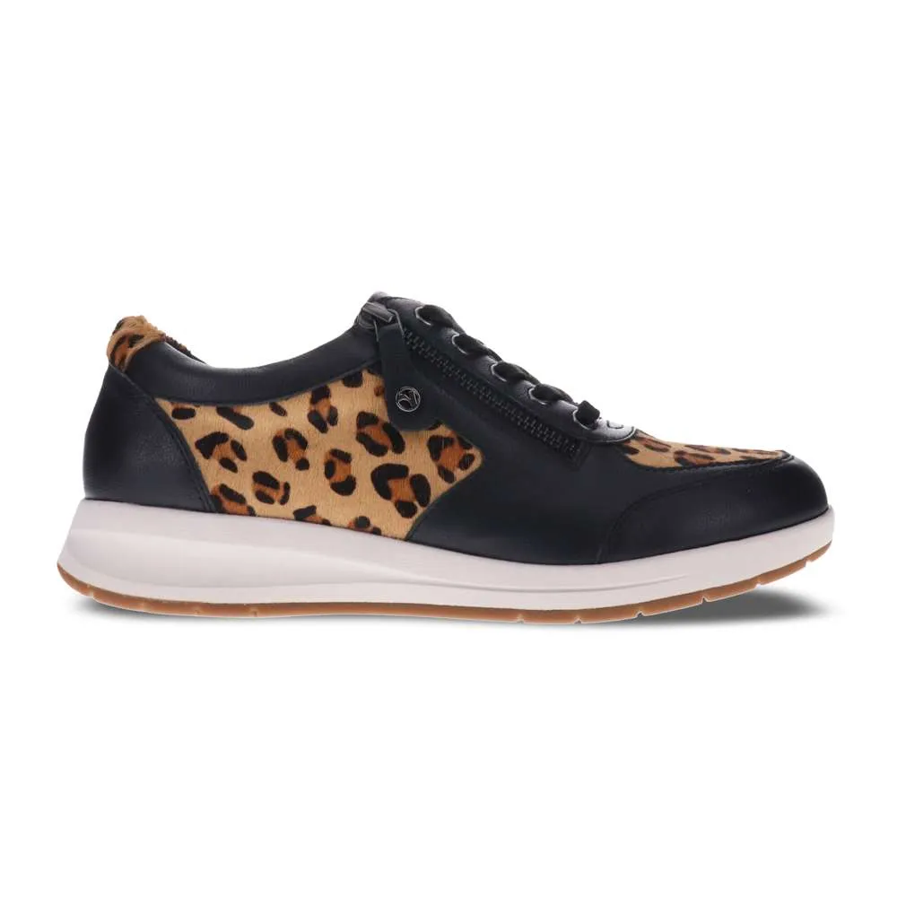 Boston Zip Casual Sneaker - Black/Leopard sold by Zulily product image thumbnail 2