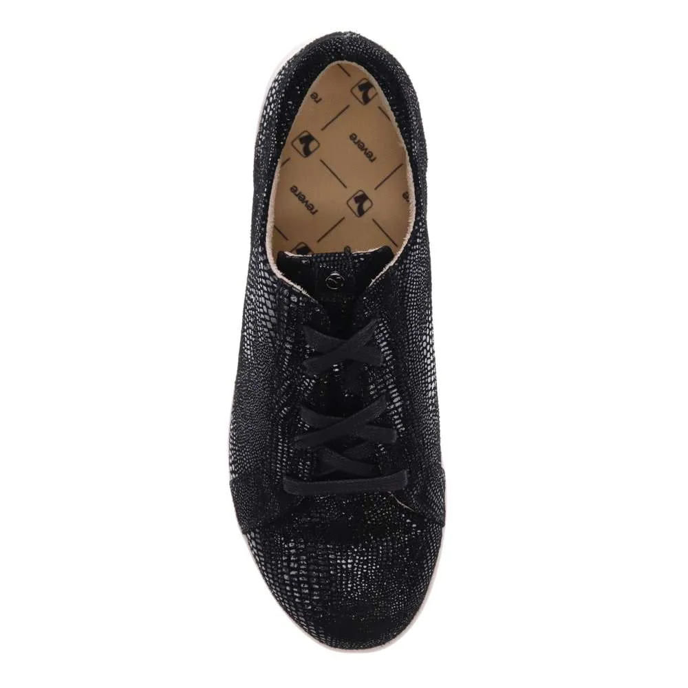 Athens Lace-Up Casual Sneaker - Black Lizard sold by Zulily product image thumbnail 4