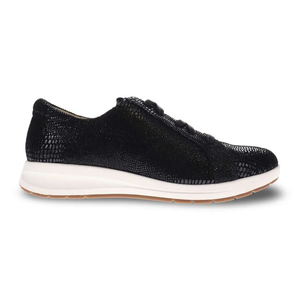 Athens Lace-Up Casual Sneaker - Black Lizard sold by Zulily product image thumbnail 2