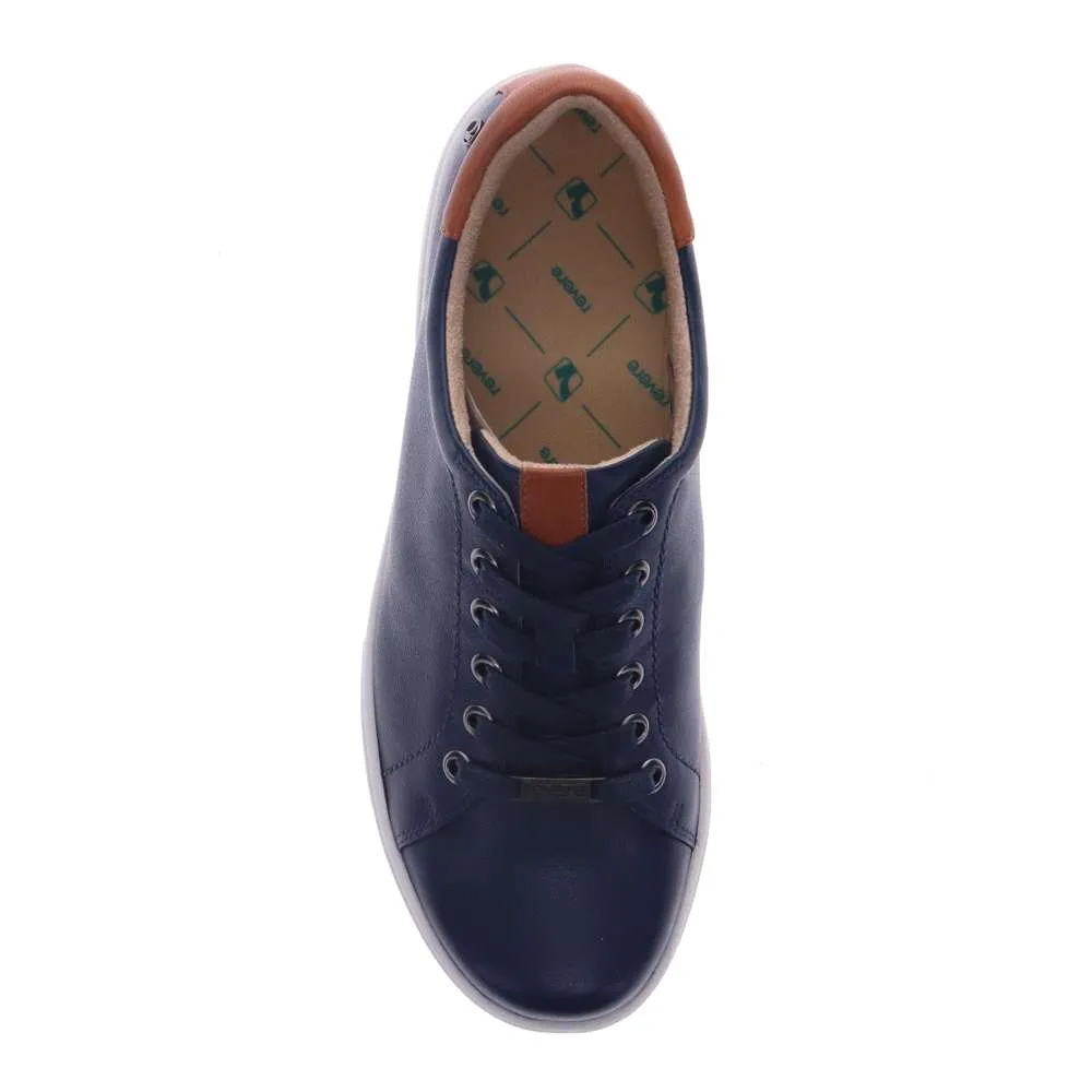 Limoges Lace-Up Casual Sneaker - Blue French/Cognac sold by Zulily product image thumbnail 4